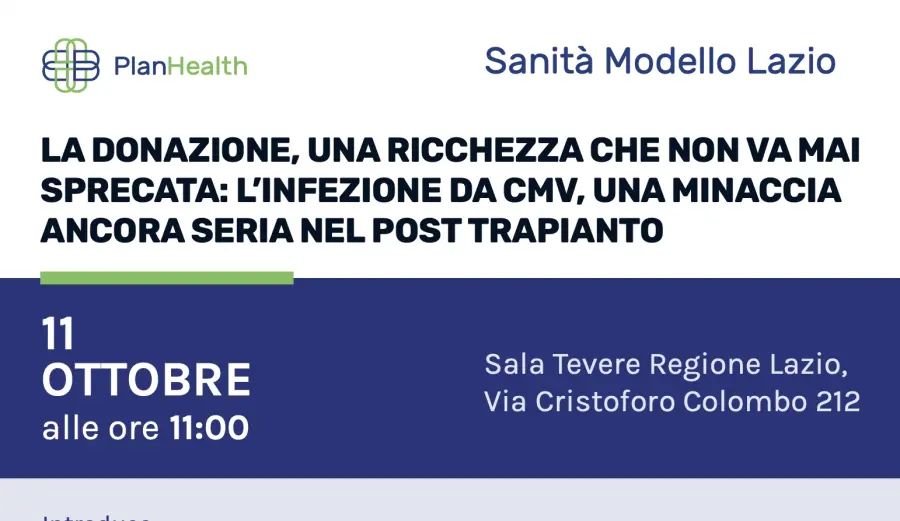 Regione Lazio: martedì 11 convegno  su donazione e trapianti 