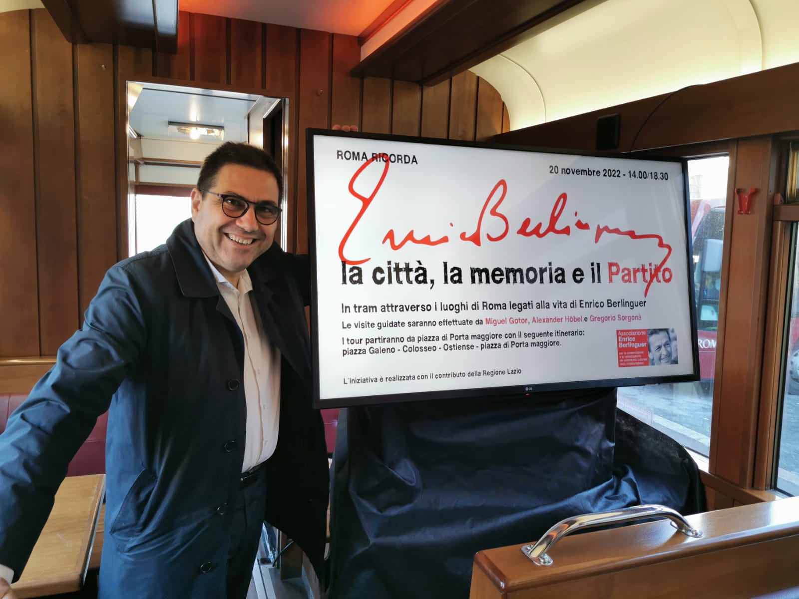 Roma, D'Amato a partenza del tram "Enrico Berlinguer", la città, la memoria e il partito