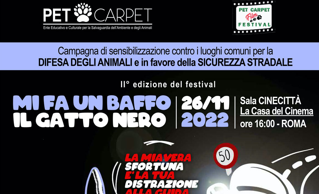 Arriva il Festival “Mi fa un baffo il gatto nero” alla Casa del Cinema