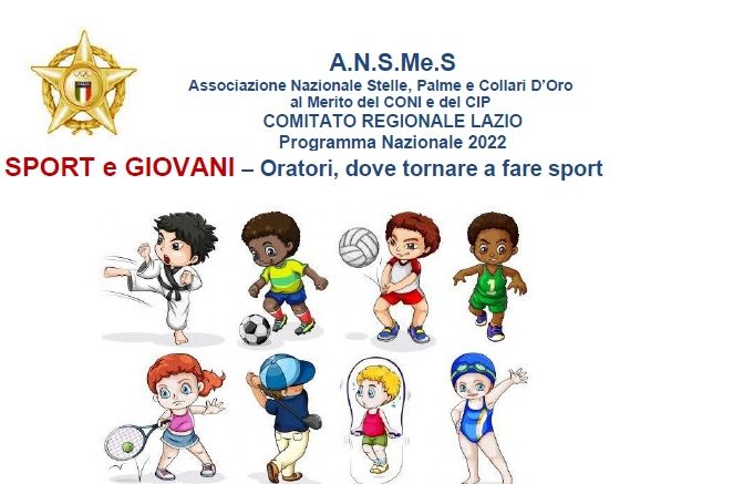 “Sport e Giovani – Oratori, dove tornare a fare sport”. Mercoledì 23/11 Giancarlo De Sisti ospite del convegno di A.N.S.Me.S. Lazio