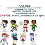 “Sport e Giovani – Oratori, dove tornare a fare sport”. Mercoledì 23/11 Giancarlo De Sisti ospite del convegno di A.N.S.Me.S. Lazio