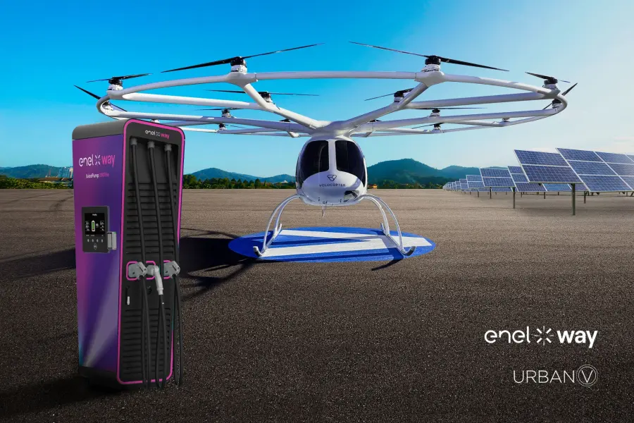 Mobilità aerea avanzata: siglato un accordo tra Enel X Way e UrbanV