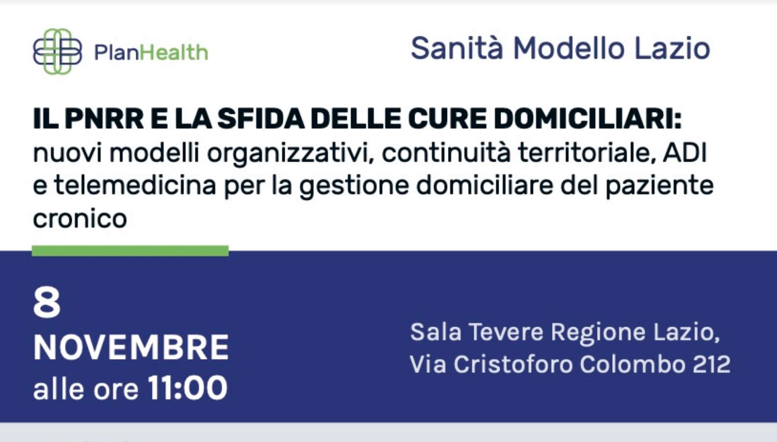 Sanità Lazio, martedì 8 convegno su Pnrr e sfida cure domiciliari