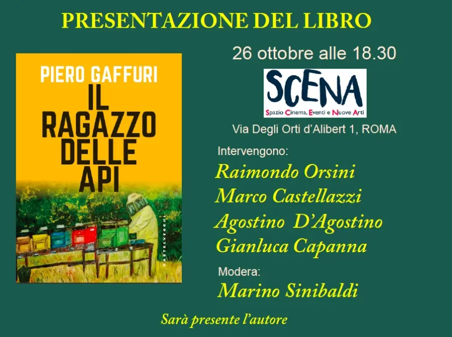 Piero Gaffuri presenta a Roma "Il ragazzo delle api"