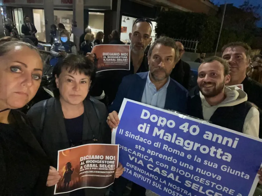 Rifiuti, Giannini (Lega): "Di nuovo in strada con i cittadini contro il biodigestore di Casal Selce"