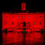 Acea illumina di rosso Comune di Roma e Regione Lazio  contro la violenza sulle donne (FOTO)