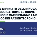 Sanità Lazio, il 19 ottobre convegno su valore e impatto innovazione tecnologica