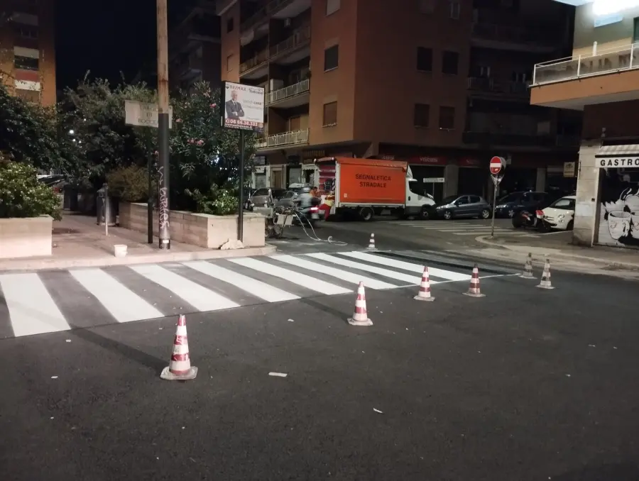 Lavori via Boccea, Segnalini: "Rifacimento strisce pedonali iniziato ieri sera"