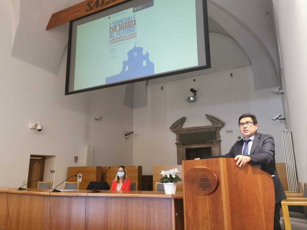 Alessio D'Amato L'Assessore D'Amato presenta piano aziendale di ripresa e resilienza dell'AO San Giovanni Addolorata