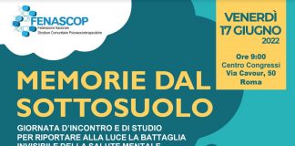 Salute mentale, il 17 giugno a Roma convegno Fenascop con assessore D’Amato e rappresentanti del Parlamento