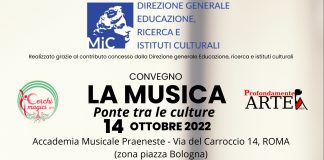 Venerdì 14 ottobre convegno “LA MUSICA. Ponte tra le culture”