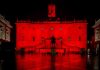 Acea illumina di rosso Comune di Roma e Regione Lazio contro la violenza sulle donne (FOTO)